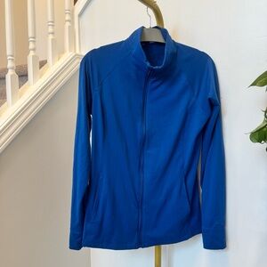 Under Armour Blue Performance Fitted Zip Up